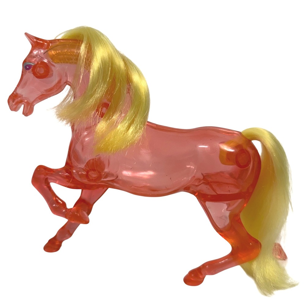 SUN DANCER She-Ra He-Man Crystal Horse Translucent Pink Kids Toy Vintage 1980s